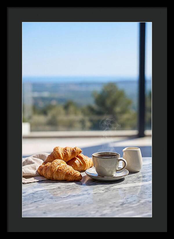 Fresh Croissants And Coffee