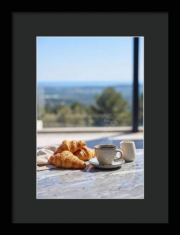 Fresh Croissants And Coffee