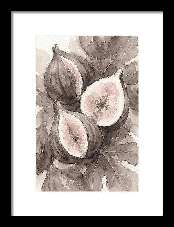 Fresh Figs Revealed In Watercolor