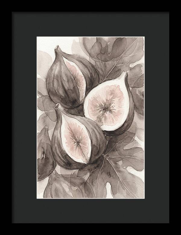 Fresh Figs Revealed In Watercolor