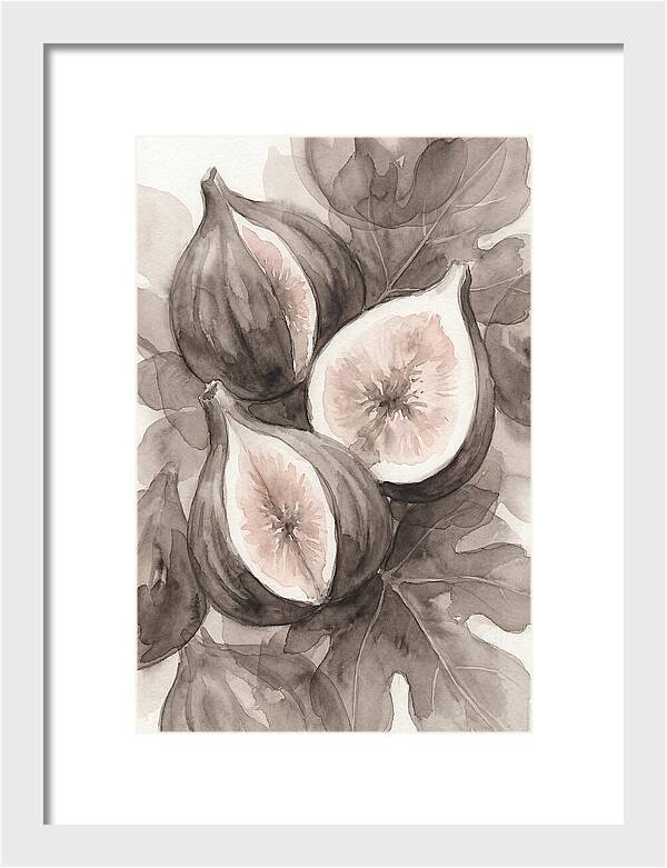 Fresh Figs Revealed In Watercolor