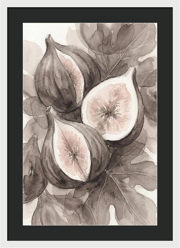 Fresh Figs Revealed In Watercolor