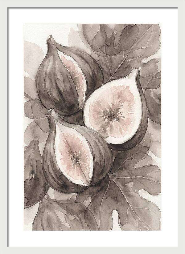 Fresh Figs Revealed In Watercolor