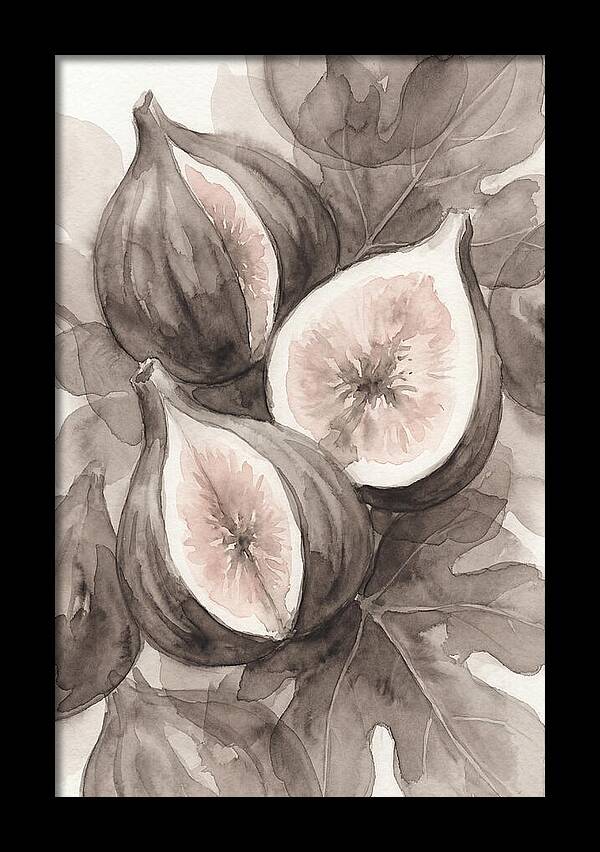 Fresh Figs Revealed In Watercolor