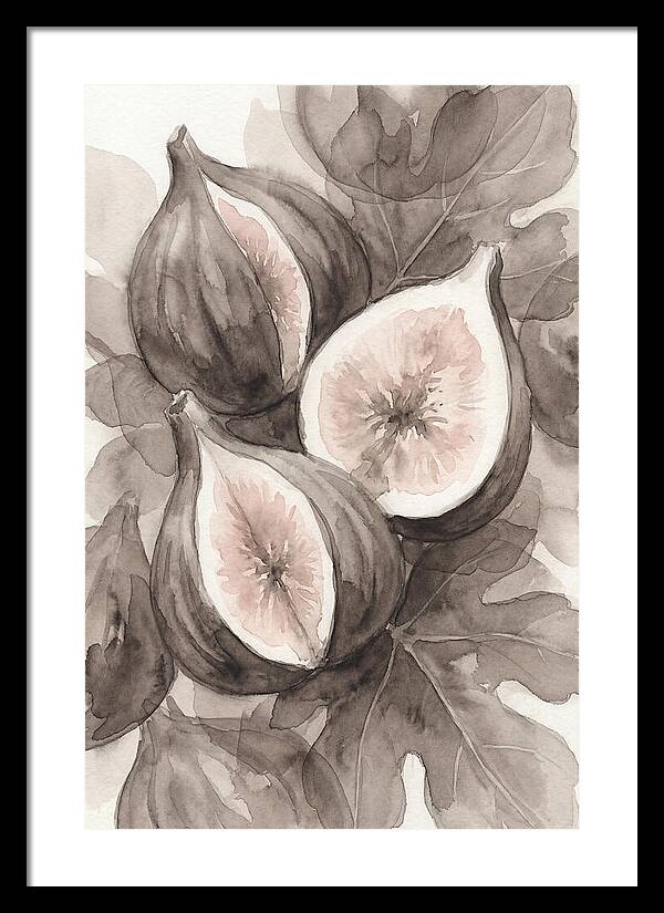 Fresh Figs Revealed In Watercolor