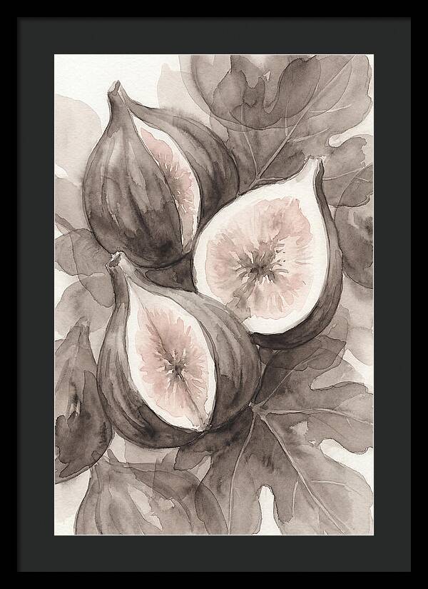 Fresh Figs Revealed In Watercolor