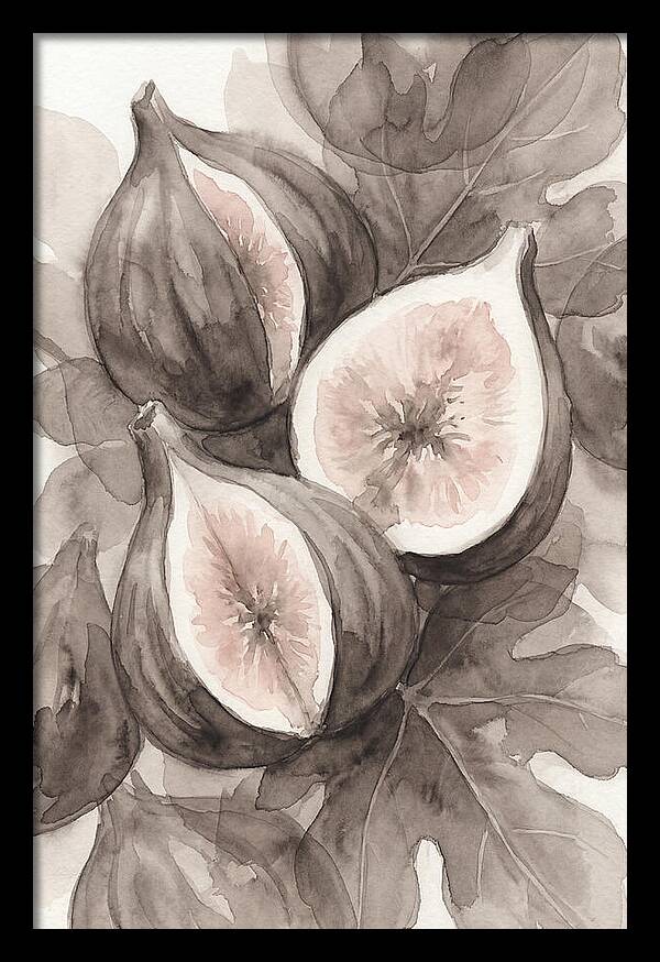 Fresh Figs Revealed In Watercolor