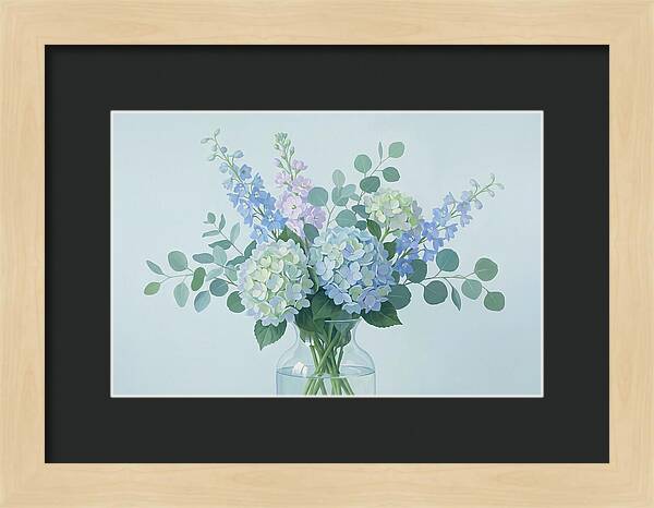 Fresh Flowers In A Glass Vase