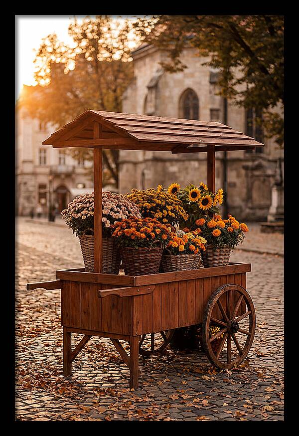 Fresh Flowers In Autumn Light