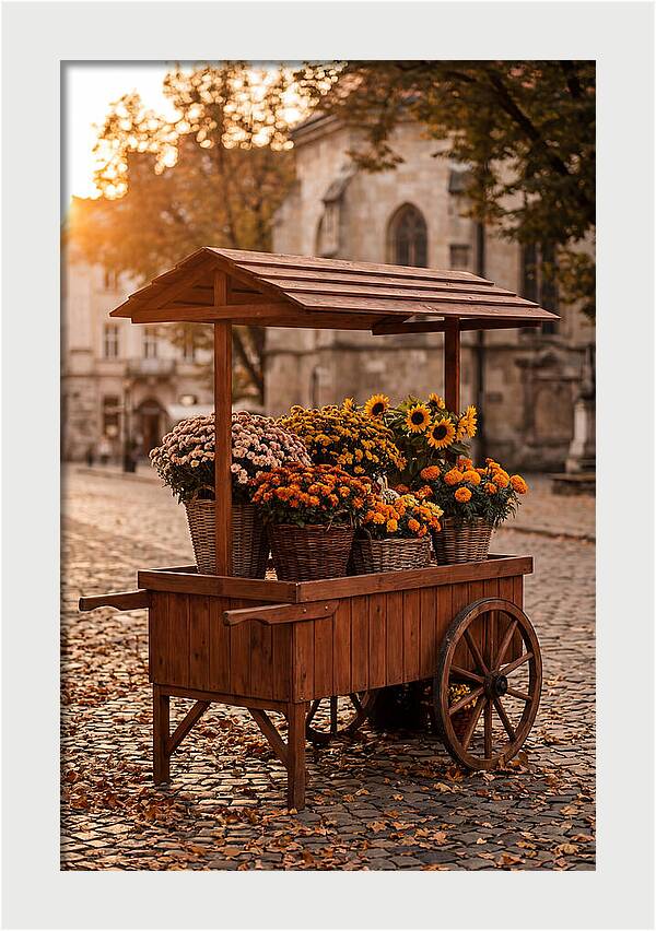 Fresh Flowers In Autumn Light
