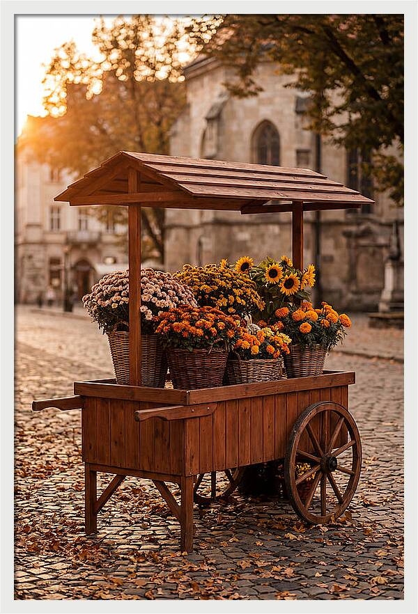 Fresh Flowers In Autumn Light