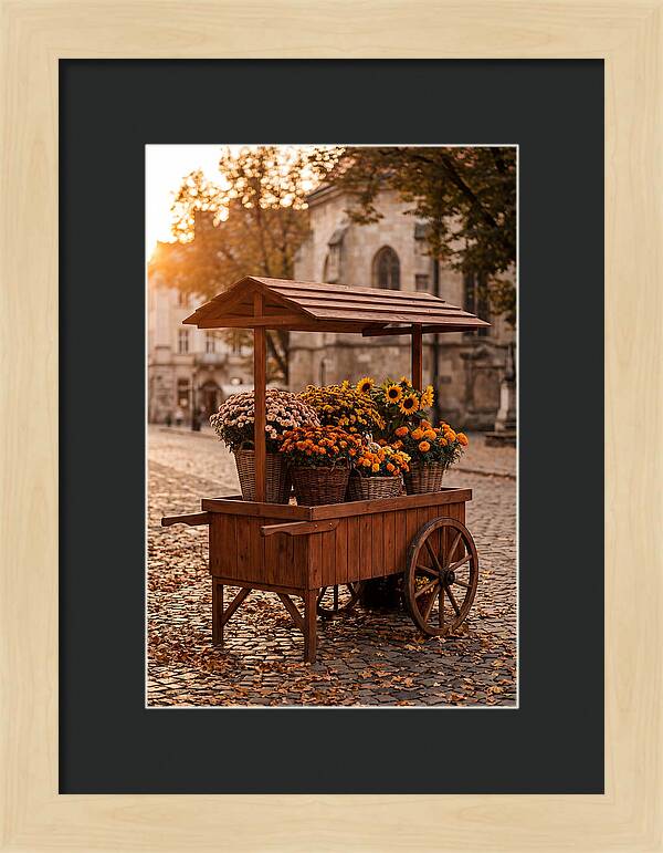 Fresh Flowers In Autumn Light