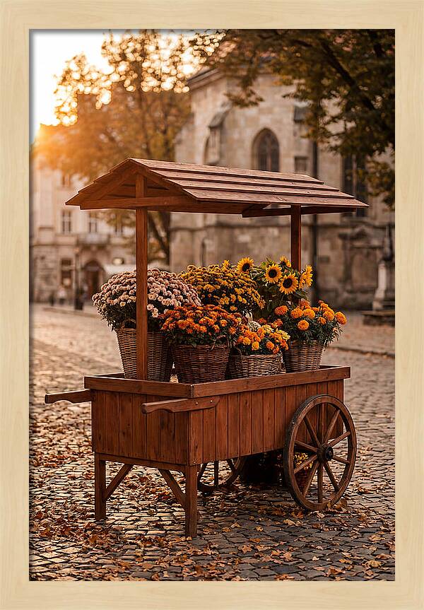 Fresh Flowers In Autumn Light