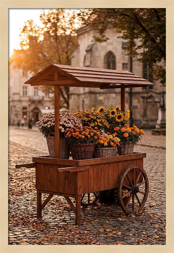 Fresh Flowers In Autumn Light