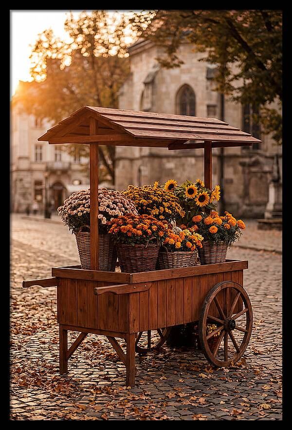 Fresh Flowers In Autumn Light