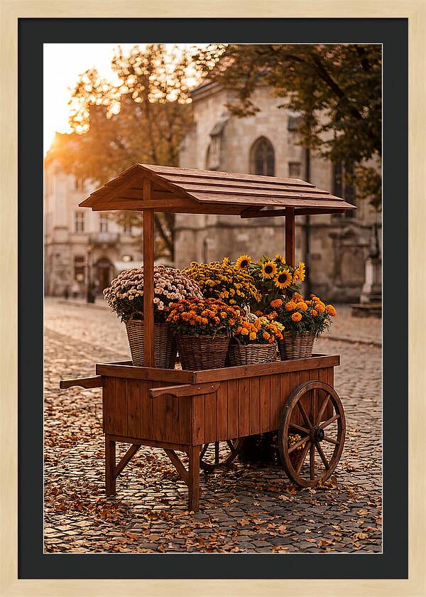 Fresh Flowers In Autumn Light