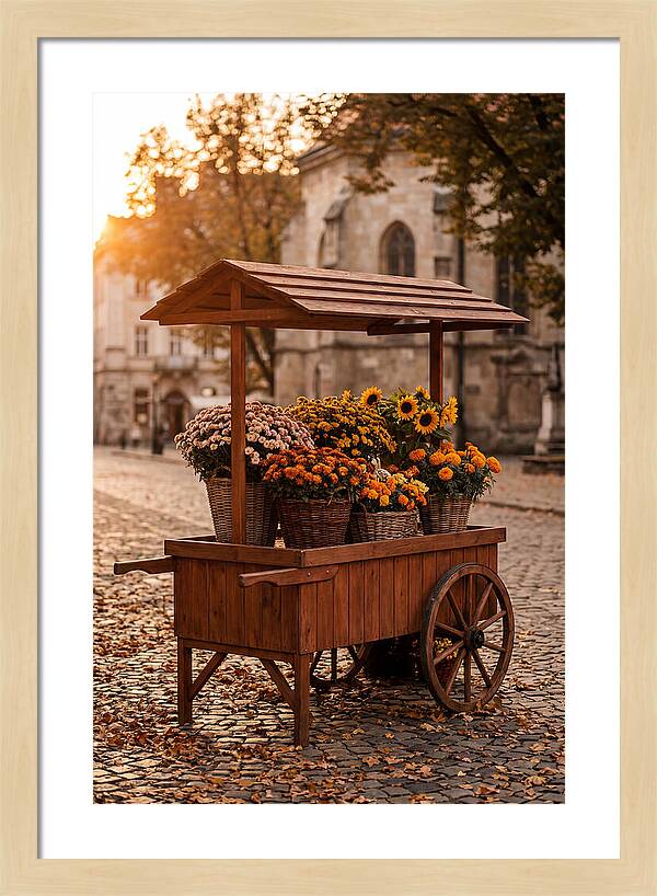 Fresh Flowers In Autumn Light