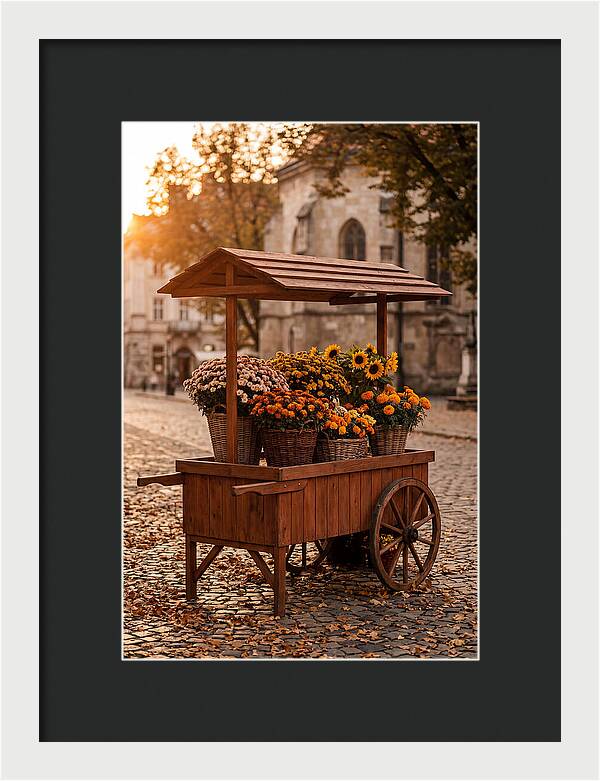 Fresh Flowers In Autumn Light