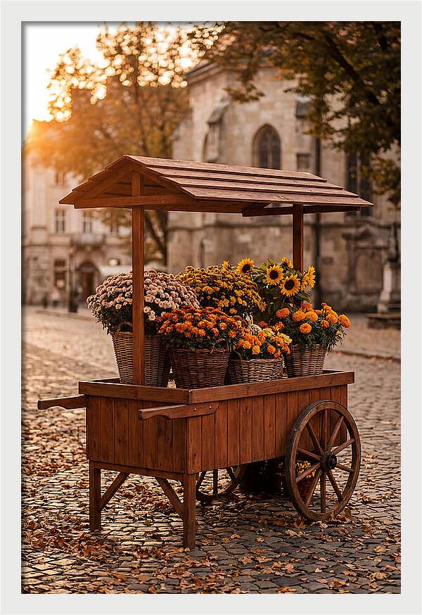 Fresh Flowers In Autumn Light