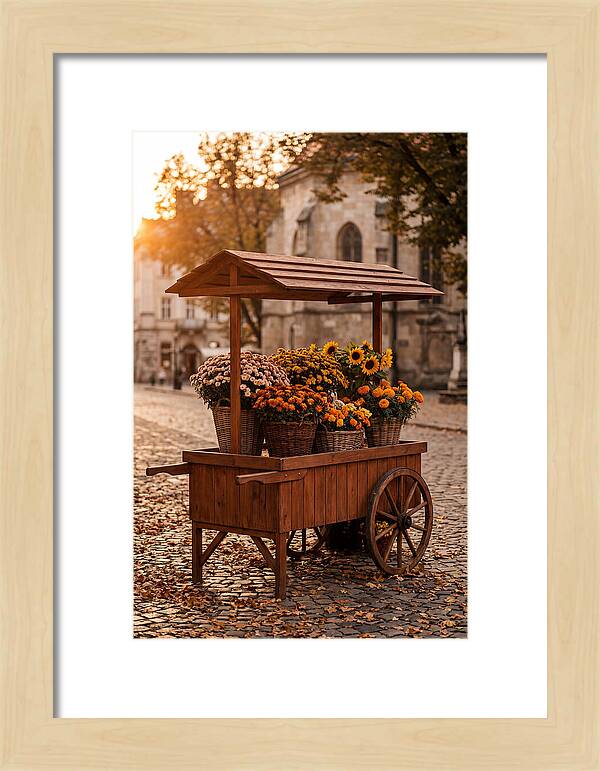 Fresh Flowers In Autumn Light