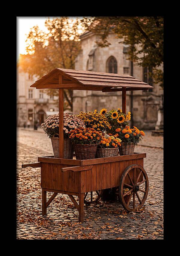Fresh Flowers In Autumn Light