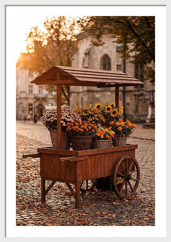 Fresh Flowers In Autumn Light