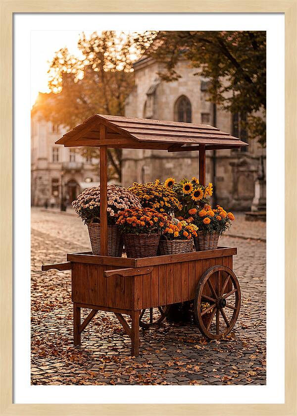 Fresh Flowers In Autumn Light