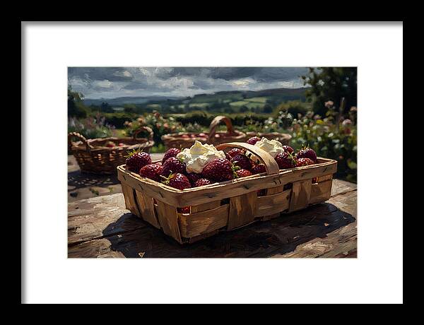 Fresh Garden Strawberries In Punnet