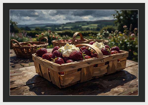Fresh Garden Strawberries In Punnet