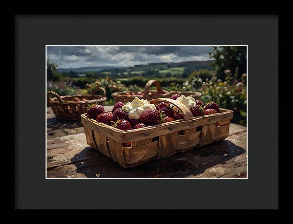 Fresh Garden Strawberries In Punnet