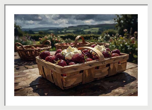Fresh Garden Strawberries In Punnet