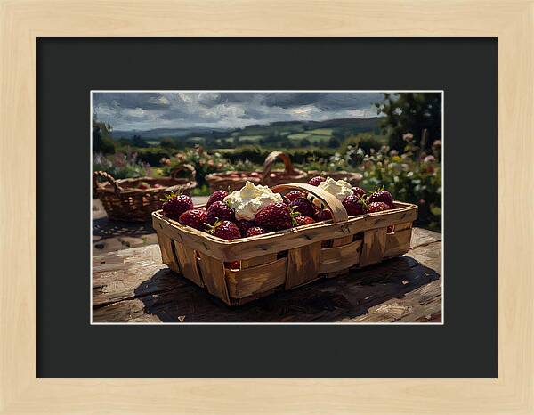 Fresh Garden Strawberries In Punnet