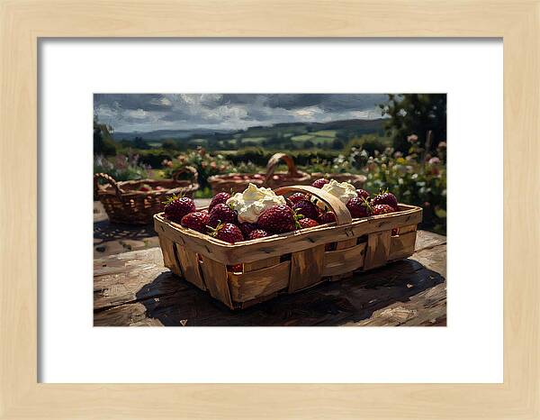 Fresh Garden Strawberries In Punnet