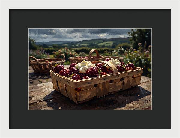 Fresh Garden Strawberries In Punnet