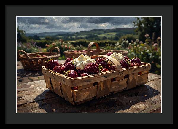 Fresh Garden Strawberries In Punnet