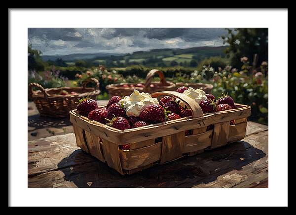 Fresh Garden Strawberries In Punnet