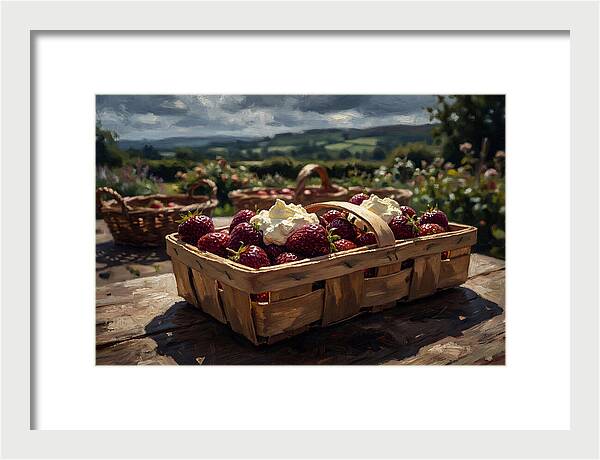 Fresh Garden Strawberries In Punnet