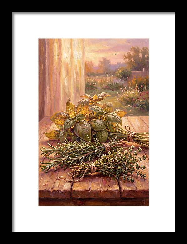 Fresh Herbs Bathed In Light