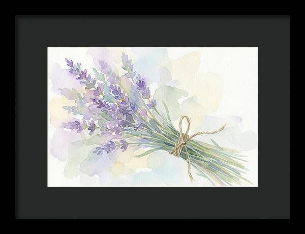 Fresh Lavender Stems Tied With Twine