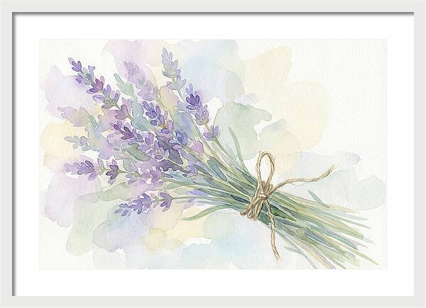 Fresh Lavender Stems Tied With Twine