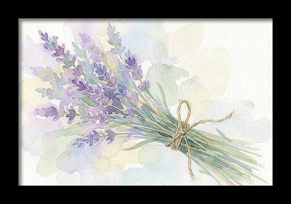 Fresh Lavender Stems Tied With Twine