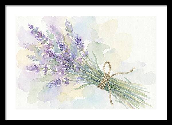 Fresh Lavender Stems Tied With Twine