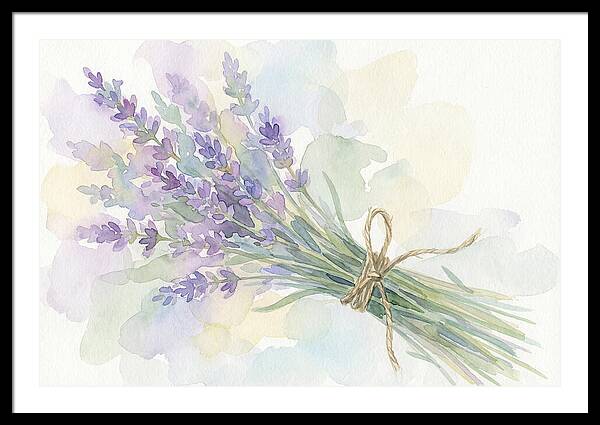 Fresh Lavender Stems Tied With Twine