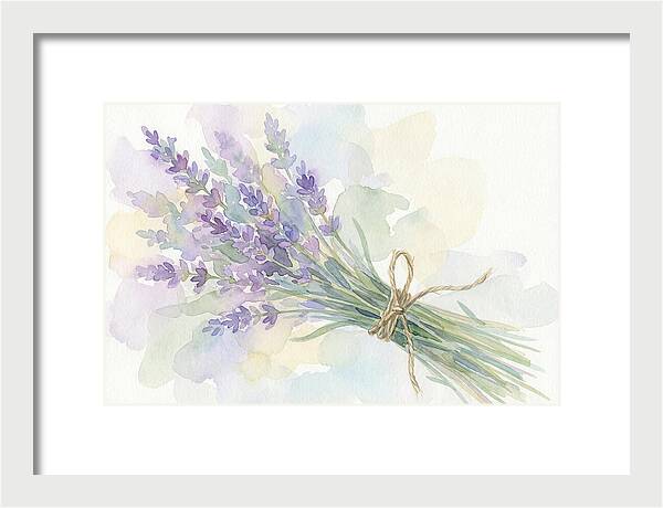 Fresh Lavender Stems Tied With Twine