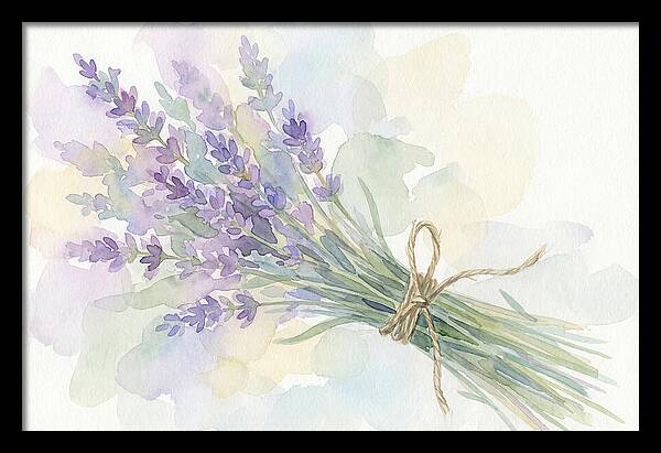 Fresh Lavender Stems Tied With Twine
