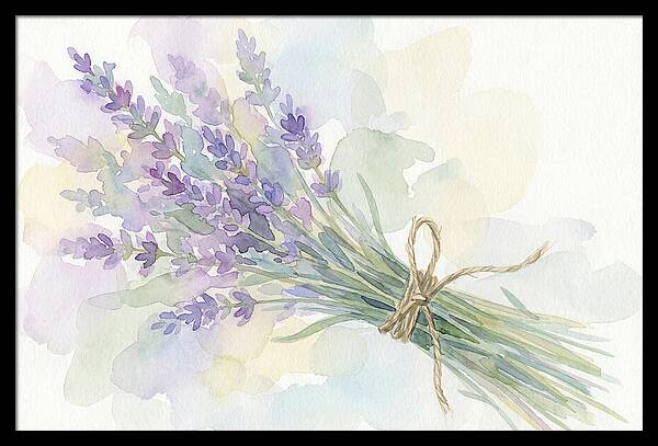 Fresh Lavender Stems Tied With Twine