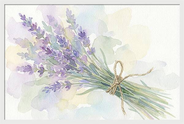 Fresh Lavender Stems Tied With Twine