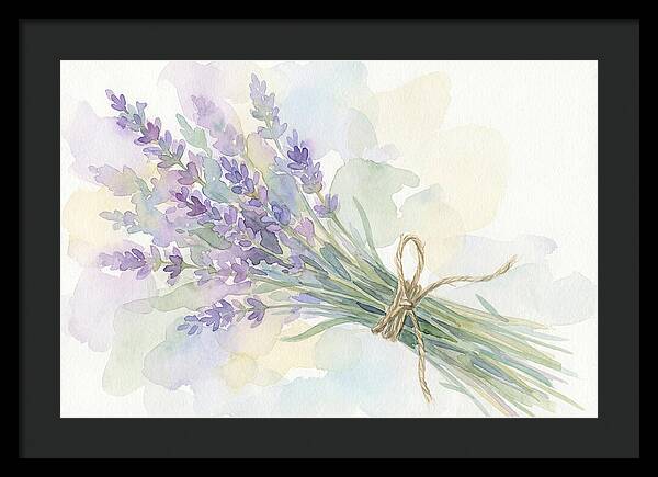 Fresh Lavender Stems Tied With Twine