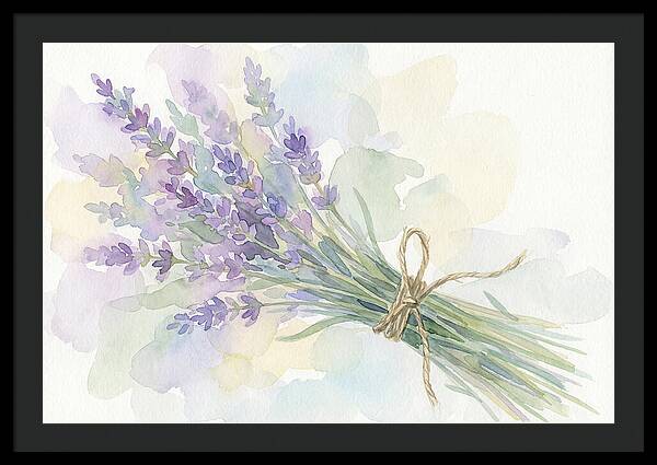 Fresh Lavender Stems Tied With Twine