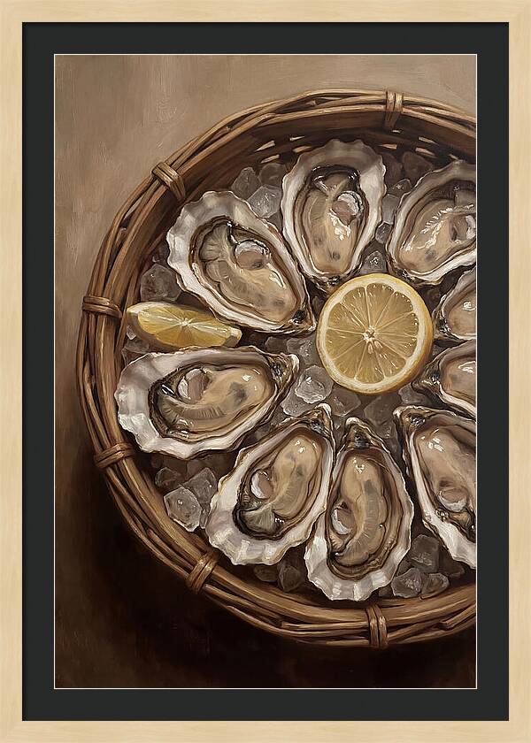 Fresh Oysters On Ice